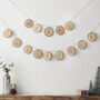 Wooden Slice Merry Christmas Bunting Decoration, thumbnail 1 of 2