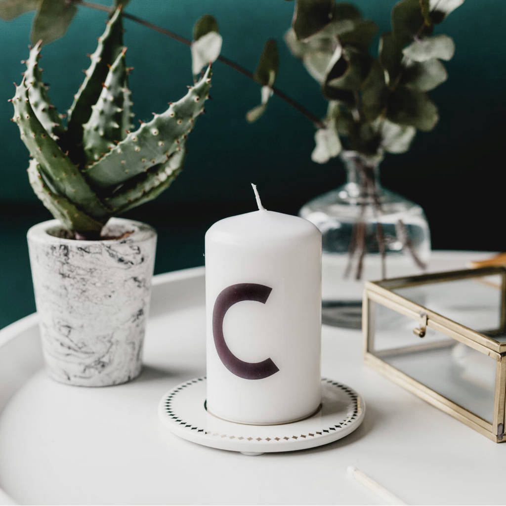 Personalised Initial Letter Candle Gift By Jodie Gaul