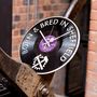 'Born And Bred In Sheffield' Record Style Clock, thumbnail 1 of 3