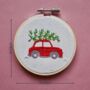 Christmas Car Embroidery Kit, thumbnail 7 of 7