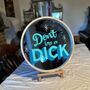 Sign Written Mirror 'Don't Be A Dick', thumbnail 3 of 3