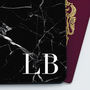 Black Marble Personalised Passport Case, thumbnail 3 of 5