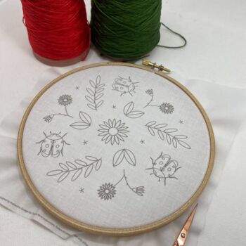 Ladybird Embroidery Kit, 8 of 12