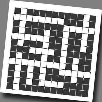 Custom Crossword Printable, 3 of 3