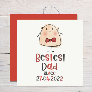 Bestest Daddy Personalised Fun Greeting Card, 2 of 4