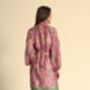 Vintage Pink Silk Blend Kimono Dressing Gown, thumbnail 1 of 5