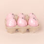 G Decor Set Of Six Hoppy Easter Egg Candles Pink, thumbnail 5 of 5