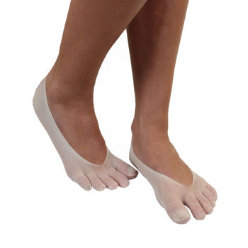 Legwear Plain Nylon Toe Foot Cover Toe Socks, 7 of 8