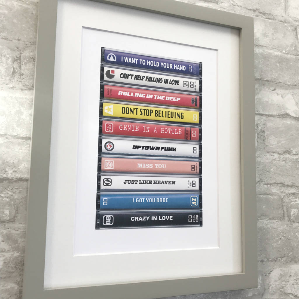 Personalised Cassette Print, 1 of 4