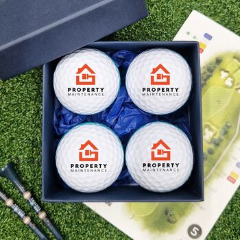 Personalised Golf Balls Set With Gift Box, 5 of 7
