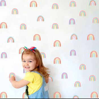 New! Cute Rainbows Child’s Room Removable Wall Vinyl Stickers, 3 of 6