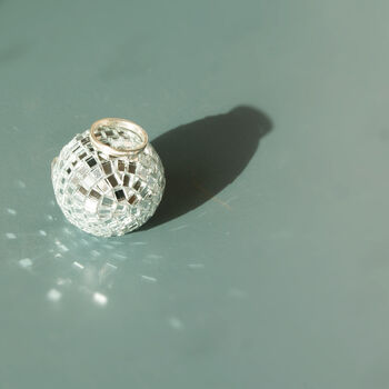 White Opal Inlay Ring In Silver, 3 of 4