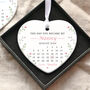 Personalised New Nanny Gift Heart Ornament, thumbnail 1 of 2