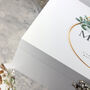 Personalised Luxury White Wedding Foliage Wreath Keepsake Memory Box, thumbnail 5 of 8