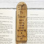 Personalised Wooden Bookmark For Teacher Appreciation, thumbnail 1 of 10