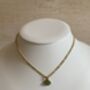 18 K Gold Plated Mint Green Pendant Necklace, thumbnail 1 of 5