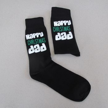 'Happy Christmas Dad' Socks, 2 of 5