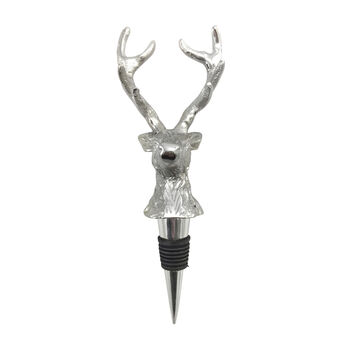 Stag Head Wine Bottle Stopper, 2 of 3