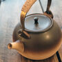 Handmade Ceramic Teapot The Caramel Globe, thumbnail 3 of 5