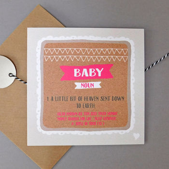 funny new baby girl card by allihopa notonthehighstreet com funny new baby