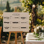 Wedding Table Plan With Bespoke Film/Places Illustrations, thumbnail 2 of 6