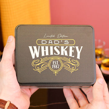 Personalised Whiskey Tin Gift Set, 4 of 9