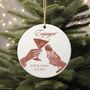 Personalised Engaged Keepsake Ornament Bauble, thumbnail 1 of 2