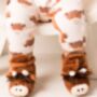Neutral Highland Cow Romper, thumbnail 4 of 5