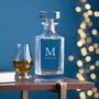 Personalised Classic Monogram Square Decanter, thumbnail 1 of 6