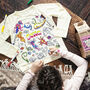 Personalised Axolotl Colour In T Shirt With Fabric Pens, thumbnail 1 of 5
