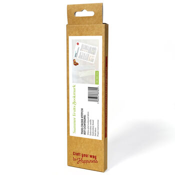 Summer Fruits Cross Stitch Bookmark Kit, 6 of 6