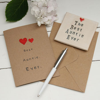 The Best Auntie Ever Card By Juliet Reeves Designs | notonthehighstreet.com