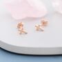 Sterling Silver Tiny Cross Stud Earrings, thumbnail 6 of 12