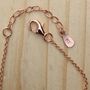Four Leaf Necklace Rose Or Gold Plated 925 Silver, thumbnail 4 of 6
