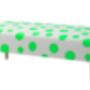 Hand Painted Upholstered Polka Dot Coffee Table Ottoman, thumbnail 9 of 11