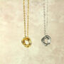 60th Birthday Six Rings Necklace, One For Each Decade, thumbnail 11 of 12
