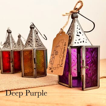 Mini Moroccan Style Bohemian Lantern, 7 of 9
