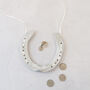 Personalised Mother Of Pearl Lucky Wedding Horseshoe, thumbnail 5 of 12