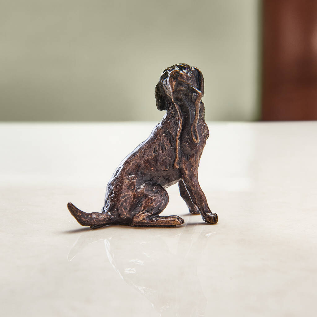 Miniature Bronze Labrador Sculpture 8th Anniversary, 1 of 11