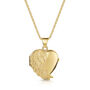 Italian Angel Wing Heart Locket – 18 K Gold Plated, thumbnail 1 of 4