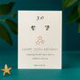 30th Birthday Sterling Silver Three Star Stud Earrings, thumbnail 1 of 8