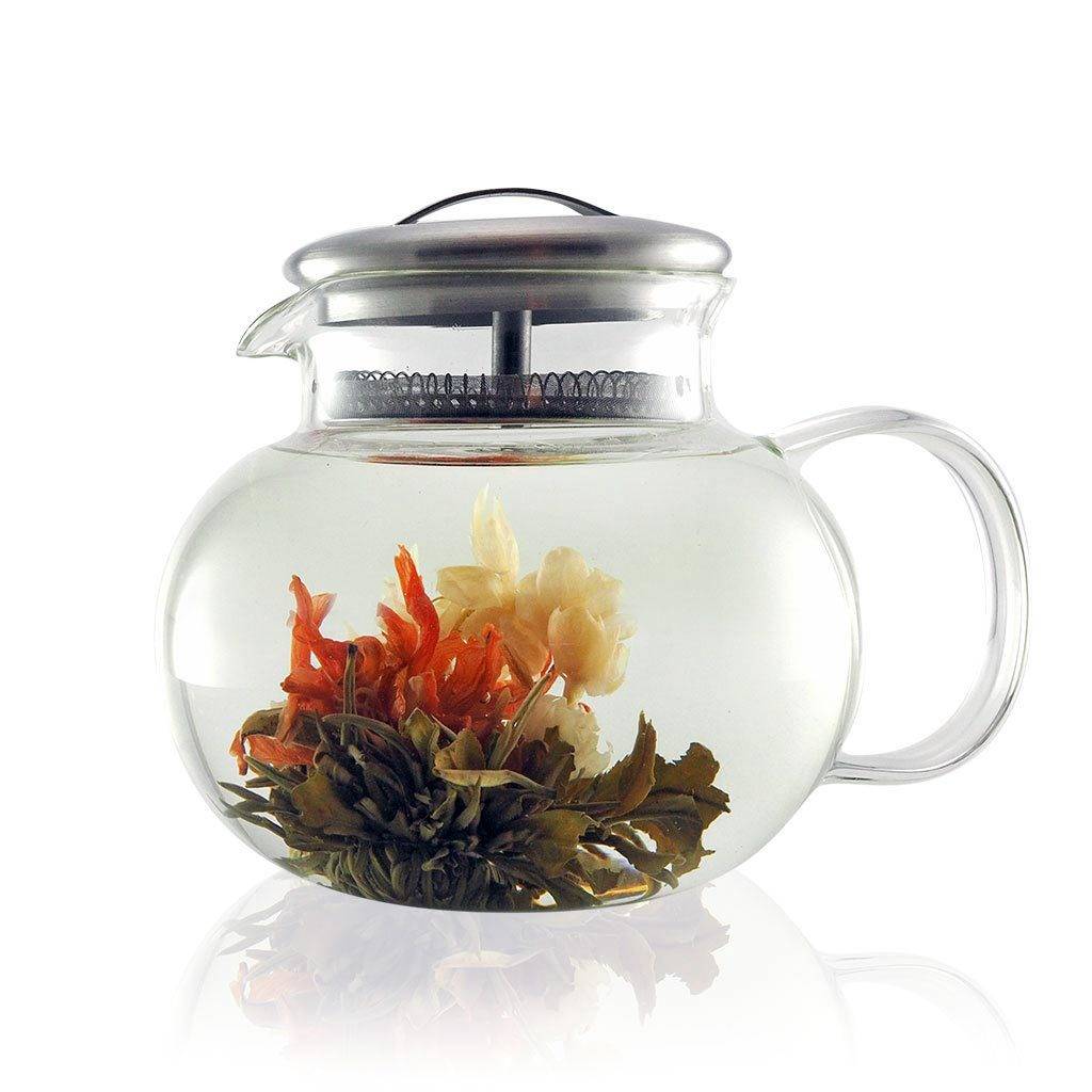 Xian Glass Teapot With Infuser 1200ml By The Exotic Teapot ...