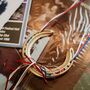 Personalised Britpop Oasis Themed Lucky Wedding Horseshoe Gift, thumbnail 1 of 6