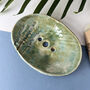 Green Meadow Ceramic Soap Dish With Drainage, thumbnail 1 of 7