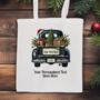 Personalised Christmas Vintage Truck Tote Bag, thumbnail 3 of 10