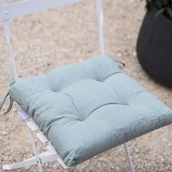 Linen Seat Pad Cushion, 4 of 6