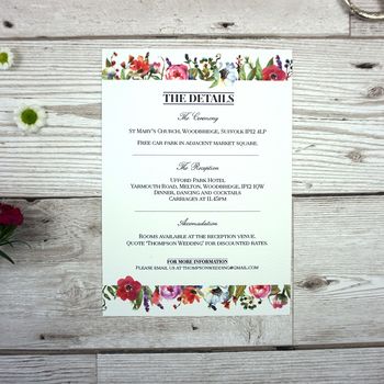 Floral Bloom Wedding Stationery, 4 of 12