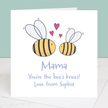 The Bee's Knees Personalised Mother's Day Card, 2 of 3