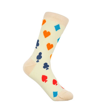 Leaf Mint And Royal Flush Beige Women's Socks Bundle, 3 of 6