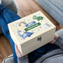 Personalised Dinosaur Keepsake Box New Baby Gift, thumbnail 4 of 6